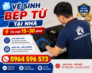 Hình ảnh thợ Bảo Dưỡng – Vệ Sinh Bếp Từ Định Kỳ Tại Nhà | Sạch Sâu – Tăng Tuổi Thọ